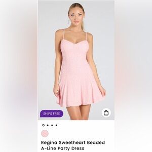 NWT Windsor Regina- sweetheart beaded A-line party dress